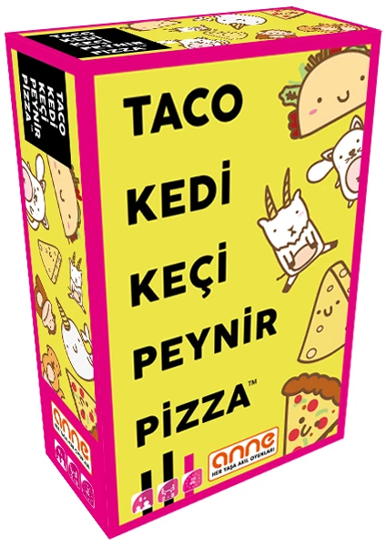 Taco Kedi Keçi Peynir Pizza - 8+yaş Akıl Oyunu