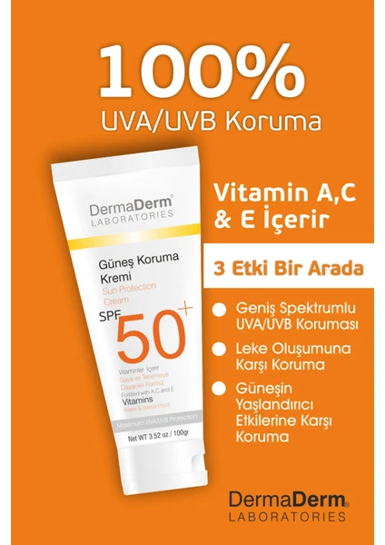 Spf 50+ Güneş Koruma Kremi 100 gr