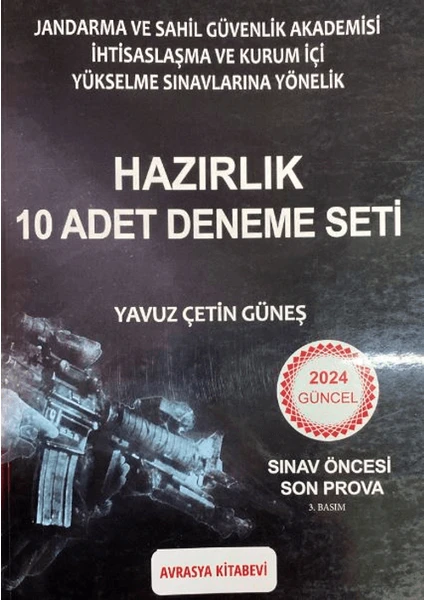 Askeri Sınav Kitapları JSPS 10 Adet Deneme Seti - Yavuz Çetin Güneş