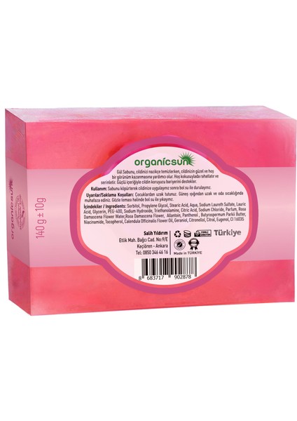 Doğal Gül Sabunu 140 gr x 2 Adet Tüm Cilt Tipleri Için Onarıcı Besleyici Natural