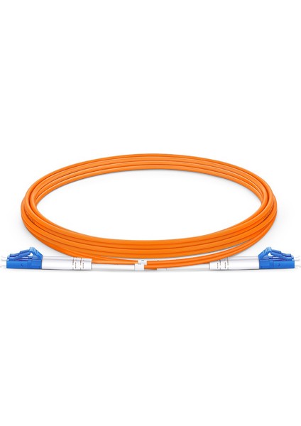 Evlere Kadar Fiber Fiber Optik Patch Cord Lc/pc-Lc/pc, Mm, Dx 50/125,(OM2),LS0H | (1 Metre)