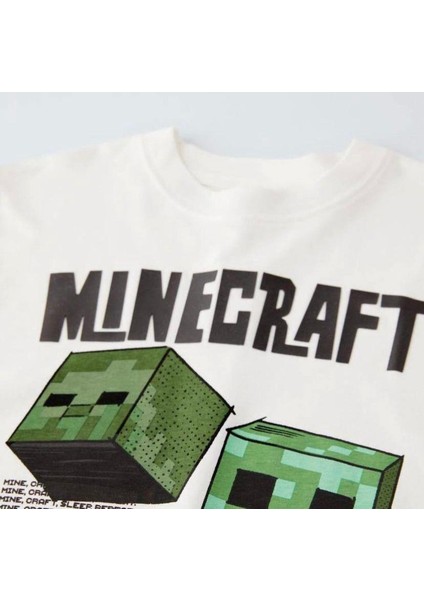 Miniko Kids Erkek Çocuk Mınecraft Modelli Pamuk Tişört