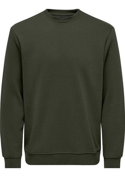 Erkek Bisiklet Yaka Sweatshirt - 22029226
