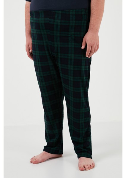 Pamuklu Regular Fit Büyük Beden Pijama Takımı Erkek Pijama Takımı 6572002B fırsatları