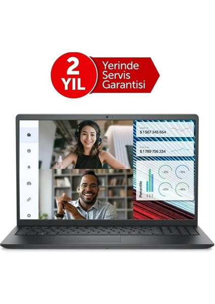 15.6" Vostro 3520 N1605PVNB3520U Core I5 1235U-8GB RAM-512GB Ssd-Fdos