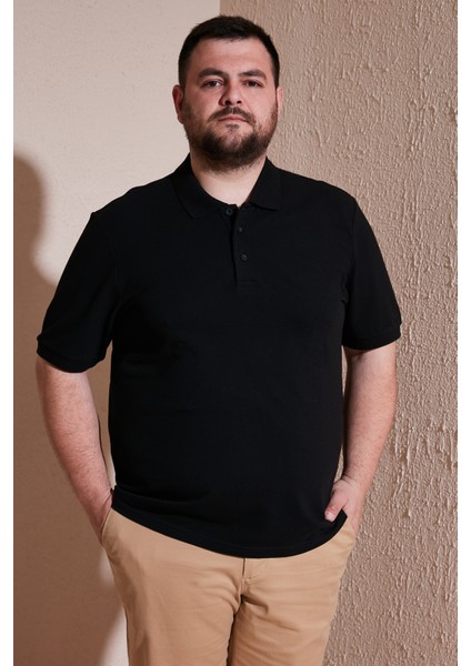 Pamuklu Regular Fit Büyük Beden Polo Yaka T Shirt Erkek Polo Yaka T Shirt 5902127B fiyatları