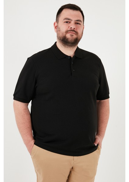 Pamuklu Regular Fit Büyük Beden Polo Yaka T Shirt Erkek Polo Yaka T Shirt 5902127B fırsatları