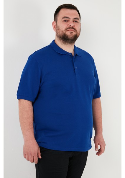 Pamuklu Regular Fit Büyük Beden Polo Yaka T Shirt Erkek Polo Yaka T Shirt 5902127B fırsatları