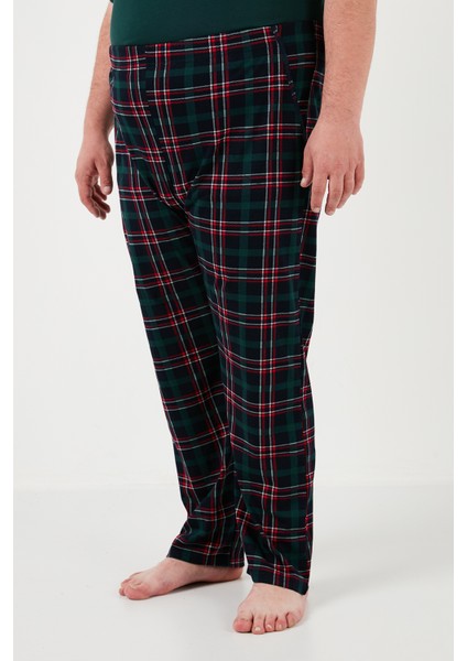 Pamuklu Regular Fit Büyük Beden Pijama Takımı Erkek Pijama Takımı 6572002B