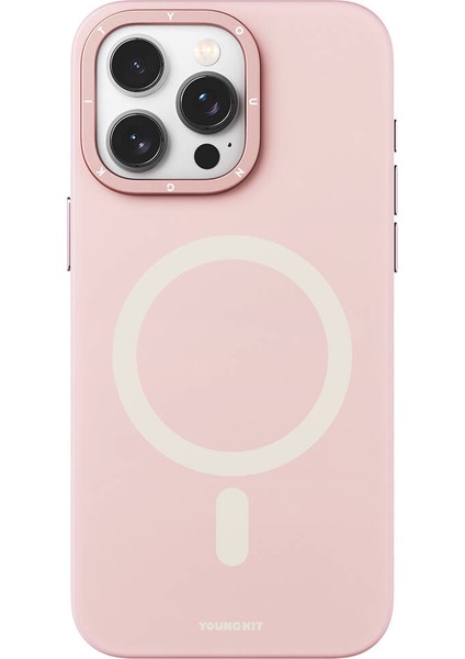 iPhone 14 Pro Uyumlu Kılıf Velvet Magnet Serisi Kapak Pembe fiyatları