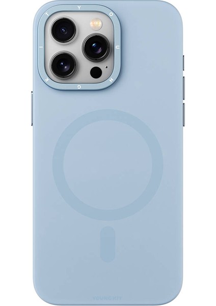 iPhone 15 Pro Max Uyumlu Kılıf Velvet Magnet Serisi Kapak Mavi fiyatları