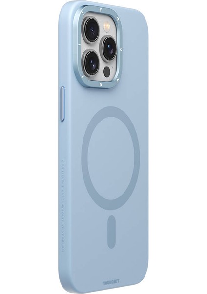 iPhone 15 Pro Max Uyumlu Kılıf Velvet Magnet Serisi Kapak Mavi modelleri