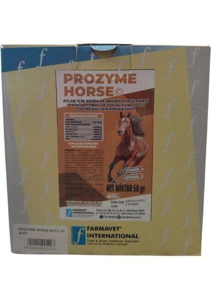 Prozyme Horse 1 Kutu  (20*50GR)