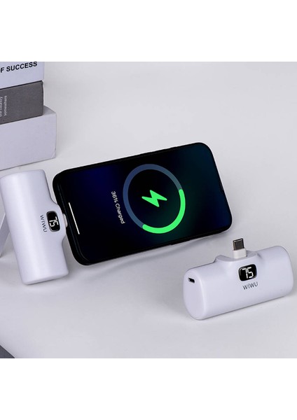 WI-P017 Capsule Serisi Lightning Portlu Powerbank