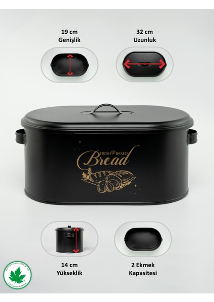 Metal Kapaklı Ekmeklik (Bread Baskılı)