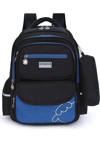 Lovehome Çocuklar Için Ilköğretim Okul Sırt Çantası - Mavi Kırmızı (Yurt Dışından)