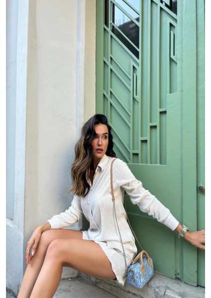 2'li Piliseli Gömlek Şort Taş Takım fiyatları