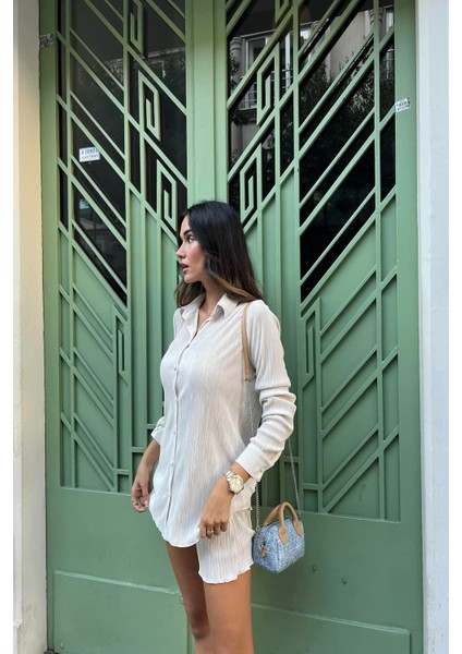 2'li Piliseli Gömlek Şort Taş Takım fırsatları