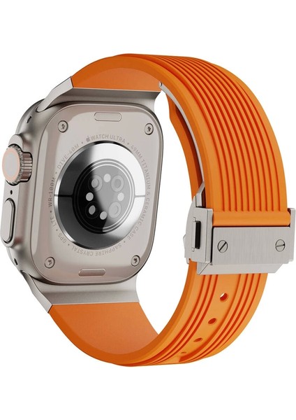 Apple Watch Ultra Redclick KRD-113 Spor Görünümlü Silikon Kordon