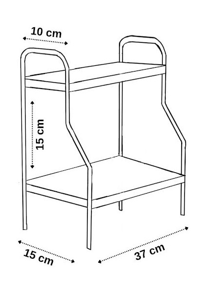 Mutfak Rafı Masaüstü Düzenleyici Çok Amaçlı Düzenleyici Tezgah Üstü Raf Beyaz fırsatları