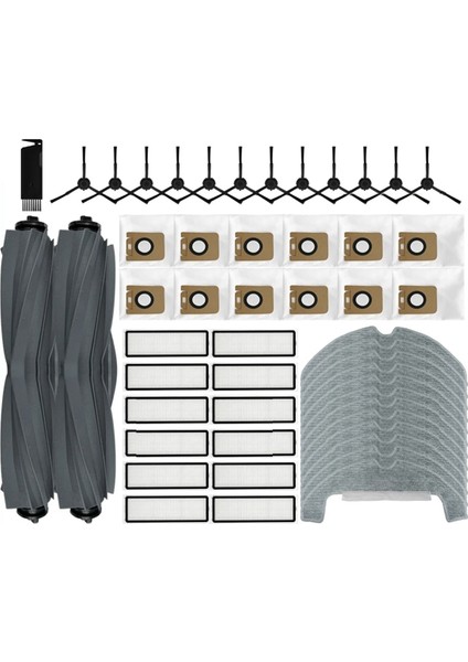 Uyumlu D10S Artı Robotlu Süpürge Ana Yan Fırça Paspas Bezi Bez Hepa Filtre Toz Torbası Aksesuarları (Yurt Dışından)