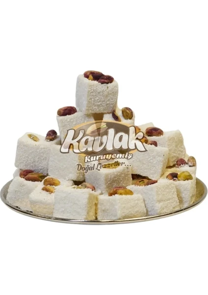 Kavlak Kuruyemiş Hindistan Cevizli Antep Fıstıklı Lokum 500GR