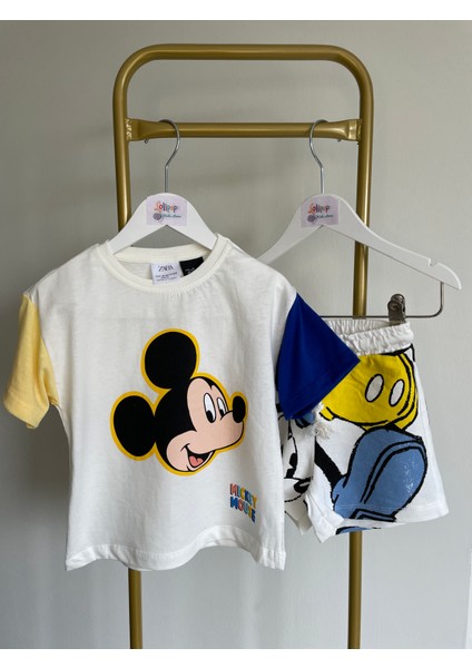 Mickey Mause Unisex Şortlu Takım