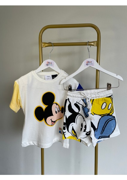Mickey Mause Unisex Şortlu Takım