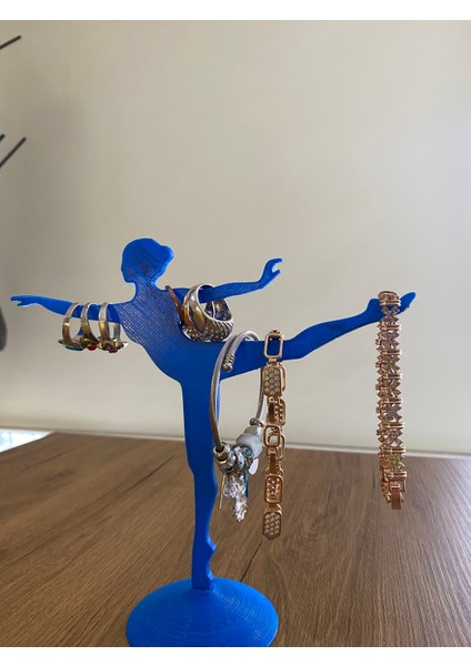 Dekoratif Balerin Tasarımlı Takı Standı, Düzenleyici, Yüzük/küpe/kolye/takı Askılığı - Sert Plastik fırsatları