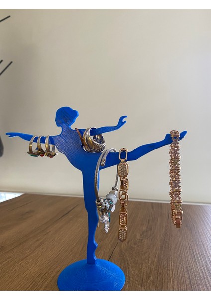 Dekoratif Balerin Tasarımlı Takı Standı, Düzenleyici, Yüzük/küpe/kolye/takı Askılığı - Sert Plastik indirimleri