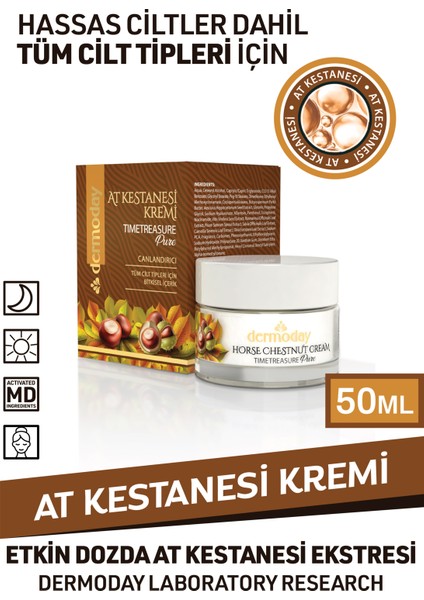 At Kestanesi Kremi Yüz-Boyun - Dekolte Bölgesi