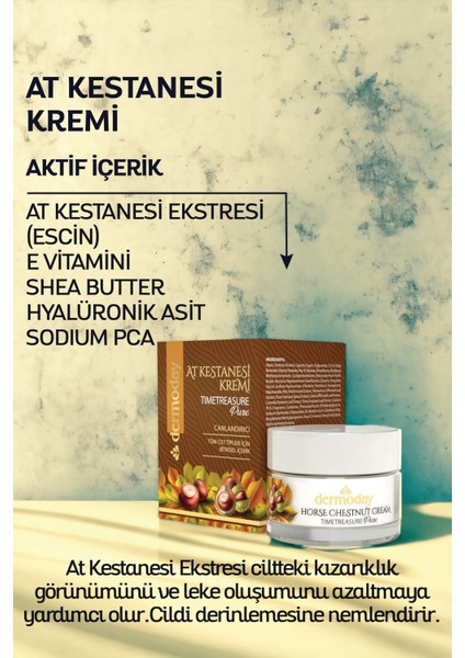 At Kestanesi Kremi Yüz-Boyun - Dekolte Bölgesi
