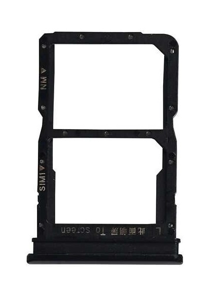 Huawei P Smart Uyumlu Sim Kapağı Siyah