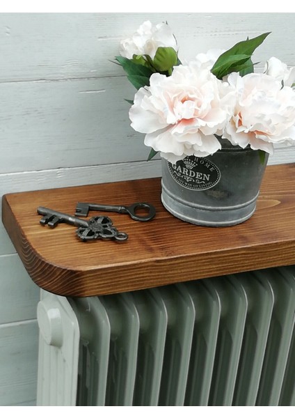 Dekoratif Doğal Ahşap Tek’li 100X20X4 cm Dresuar Raf fiyatları