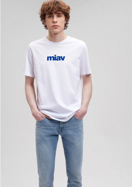 M067153-620 Mavi Tişört Miav Baskılı fiyatları