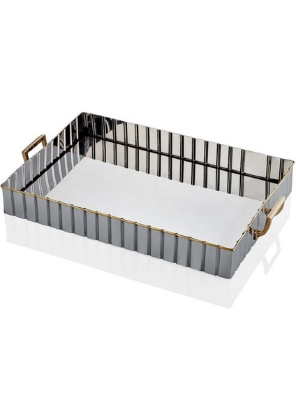 Lamedore Lınes Kulplu Dıkdortgen Tepsı 50X30X6,5 cm