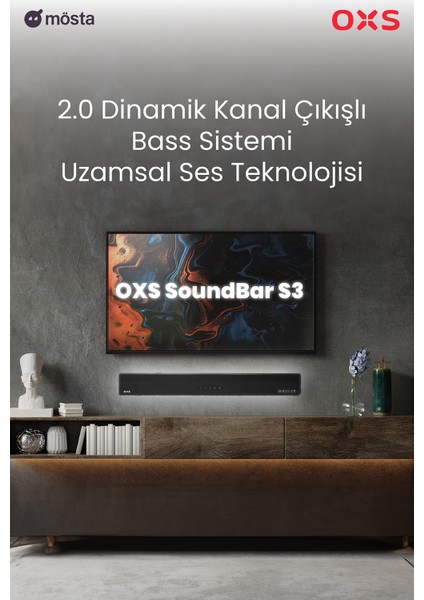 S3 Tv Için Ses Barları, Dahili Subwoofer ile Ev Sineması Ses Sistemi