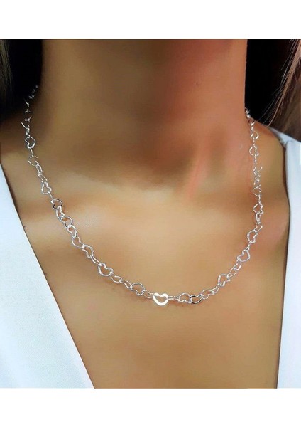 Chain Heart Kalp Sevgili Hediye Kolye fiyatları