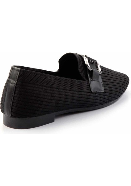 Siyah Triko Kadın Loafer Ayakkabı K01320302382 modelleri