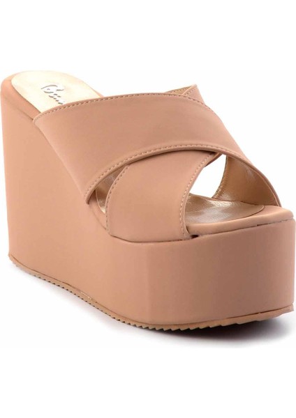 Nude Kumaş Kadın Terlik K04534020104 fiyatları