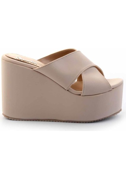 Bej Kumaş Kadın Terlik K04534020104