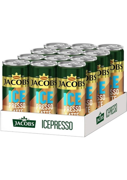 Icepresso Latte Soğuk Kahve 250 ml x 12 Adet