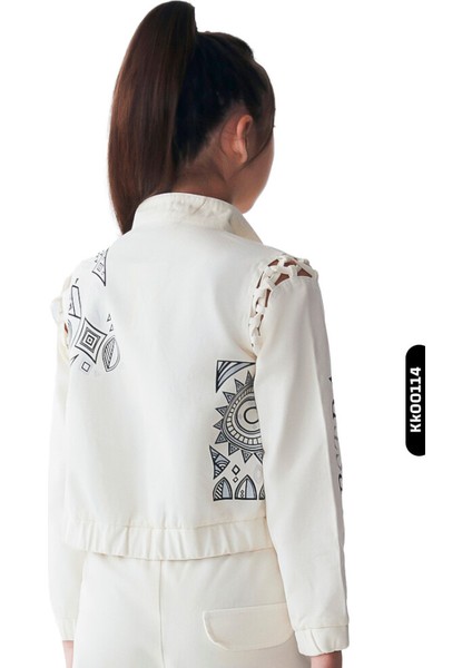 Kız Maya Ceket 8-14 36710 Ekru modelleri