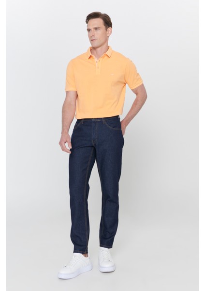 ALTINYILDIZ CLASSICS Erkek Lacivert Comfort Fit Rahat Kesim %100 Pamuk Denim Jean Kot Pantolon
