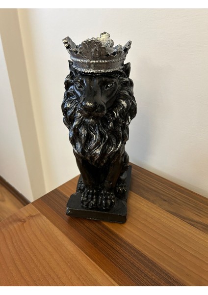 Dekoratif Biblo Büyük Boy Aslan Kral Heykeli modelleri