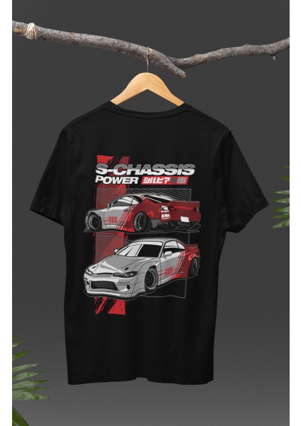 Street Racing Car Sırt Baskılı T-Shirt, Racing Araba Yarış Temalı Baskılı Tişört modelleri