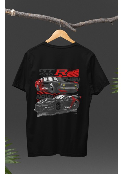 Nissan Gt-R Sırt Baskılı T-Shirt, Racing Araba Yarış Temalı Baskılı Tişört modelleri