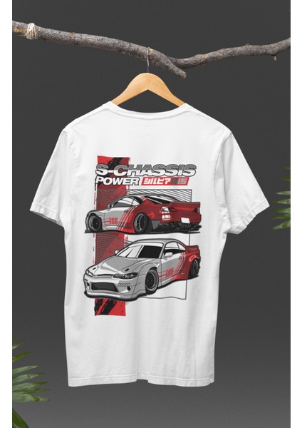 Street Racing Car Sırt Baskılı T-Shirt, Racing Araba Yarış Temalı Baskılı Tişört modelleri