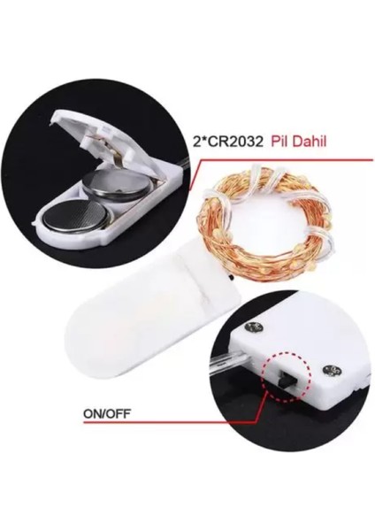 3 Metre Peri LED Rgb Pilli modelleri