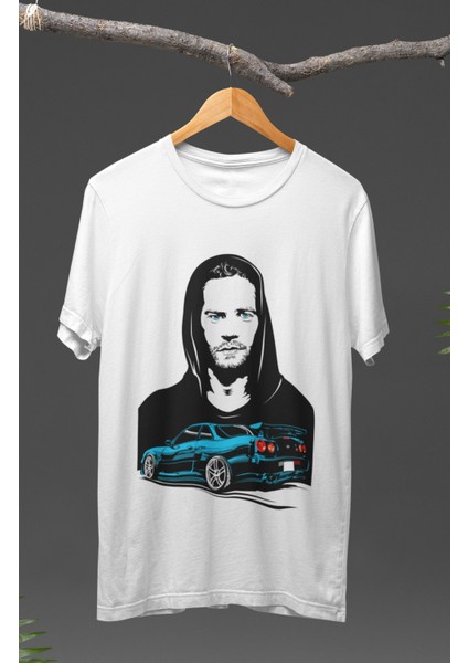 Paul Walker Baskılı T-Shirt, Hızlı ve Öfkeli Baskılı Tişört